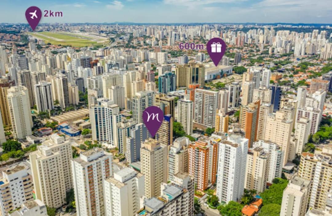 Hotel Em Moema - Flat Executivo Prox Ao Aeroporto E Shopping Ibirapuera São Paulo Exteriör bild